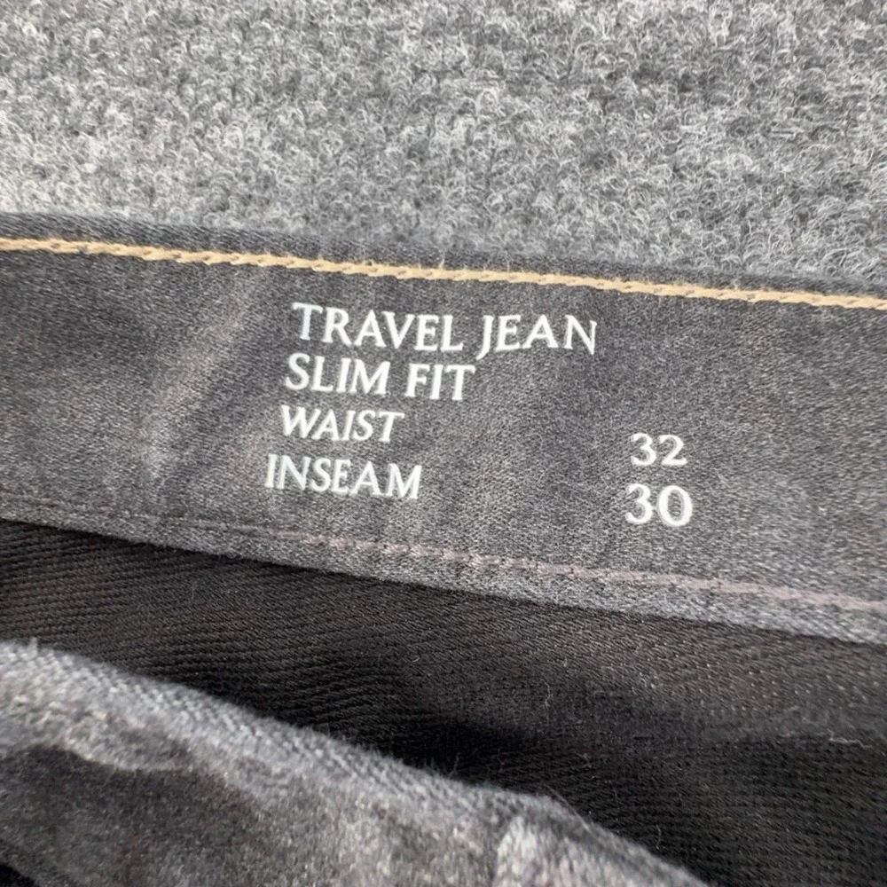 Banana Republic Mens Travel Jean Slim Fit Gray 32x30 Stretch Denim Pants
